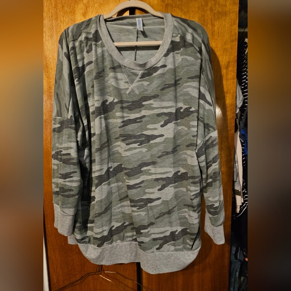 Paiseley Grace Camo Sweater